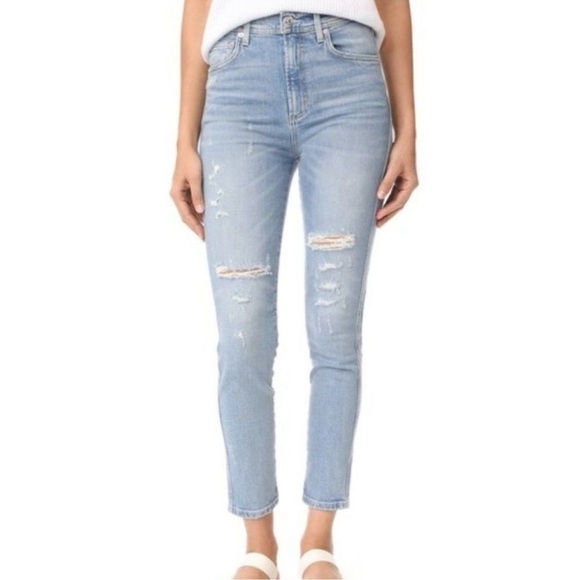 Agolde Roxanne Super High Rise Skinny Size 30 - Picture 1 of 15